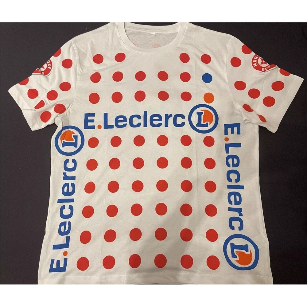 Tour de France Polka Dot Jersey Best Climber Cycling T-Shirt E. Leclerc …